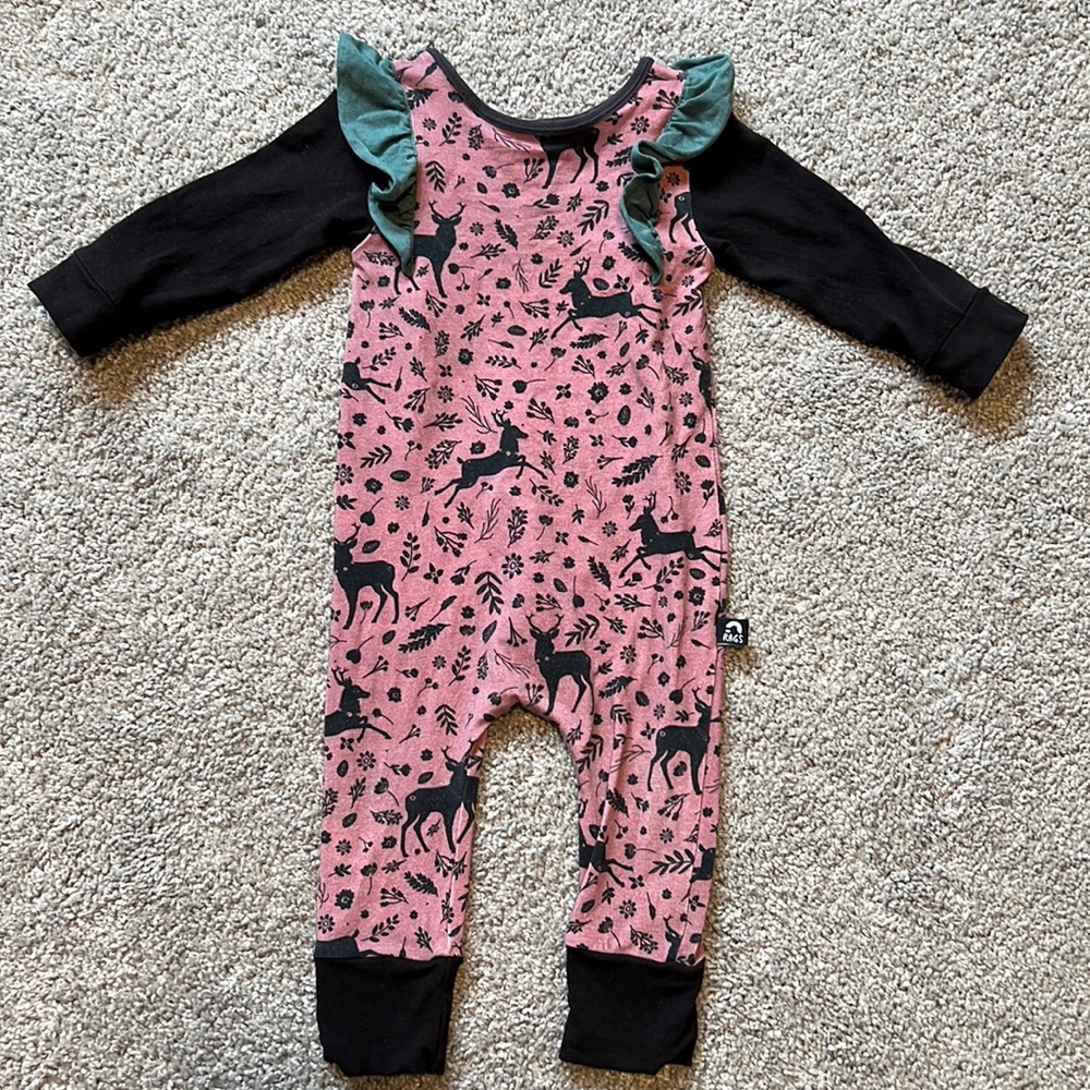 Rags floral & deer one piece
